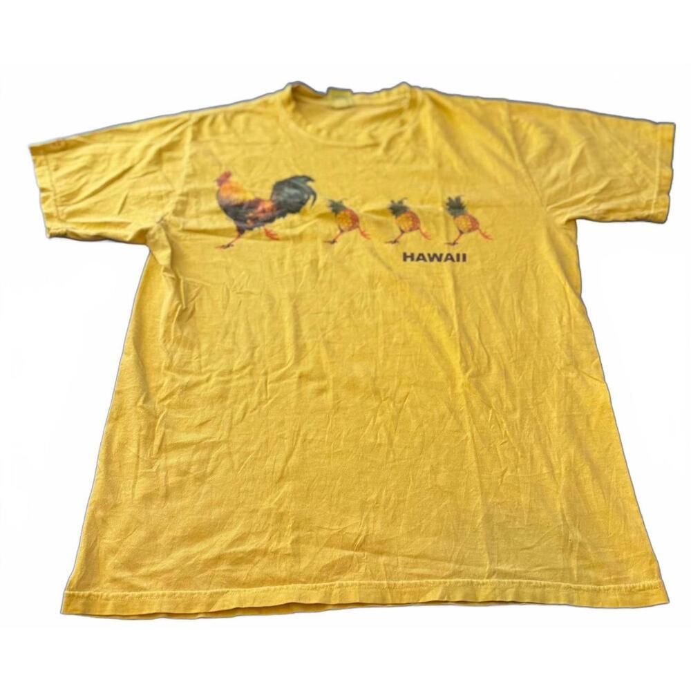 Crazy Shirts Pineapple Hawaii Graphic T-Shirt Yellow Men’s Medium
